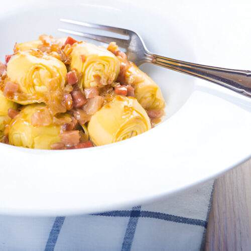Artichokes with Ham