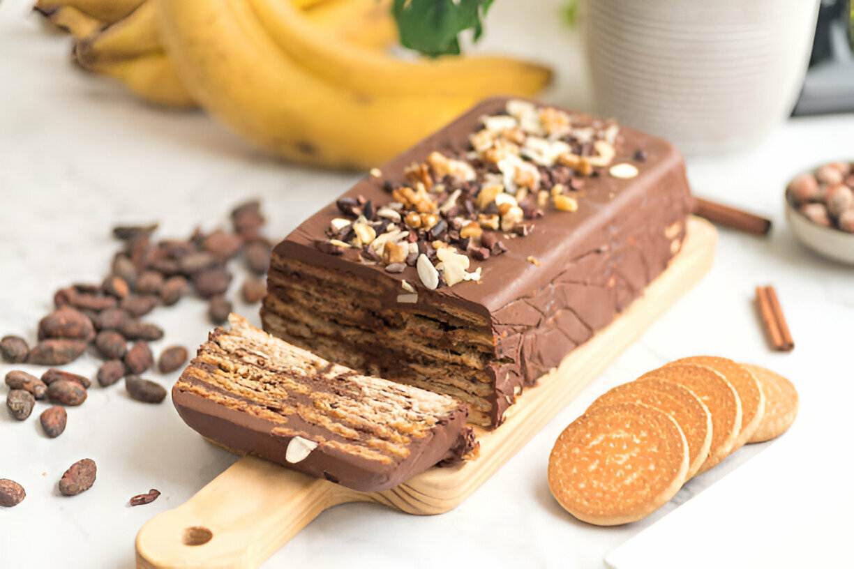 Delicious Spanish Chocolate and Biscuit Cake in 15 Min