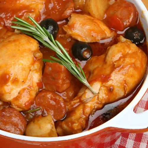 Spanish chicken and chorizo stew